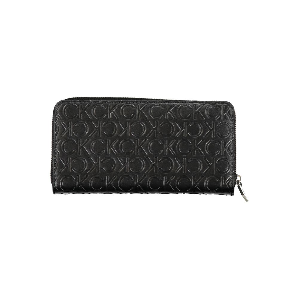 Black Polyurethane Women Wallet