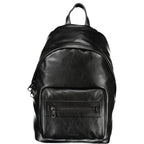Black Polyester Men's Backpack