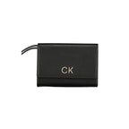 Black Polyester Women Wallet