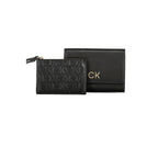 Black Polyester Women Wallet
