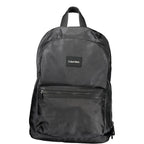 Black Polyester Men's Backpack