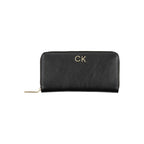 Black Polyester Women Wallet