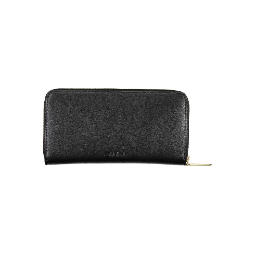 Black Polyester Women Wallet