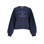 Blue Cotton Women Sweatshirt
