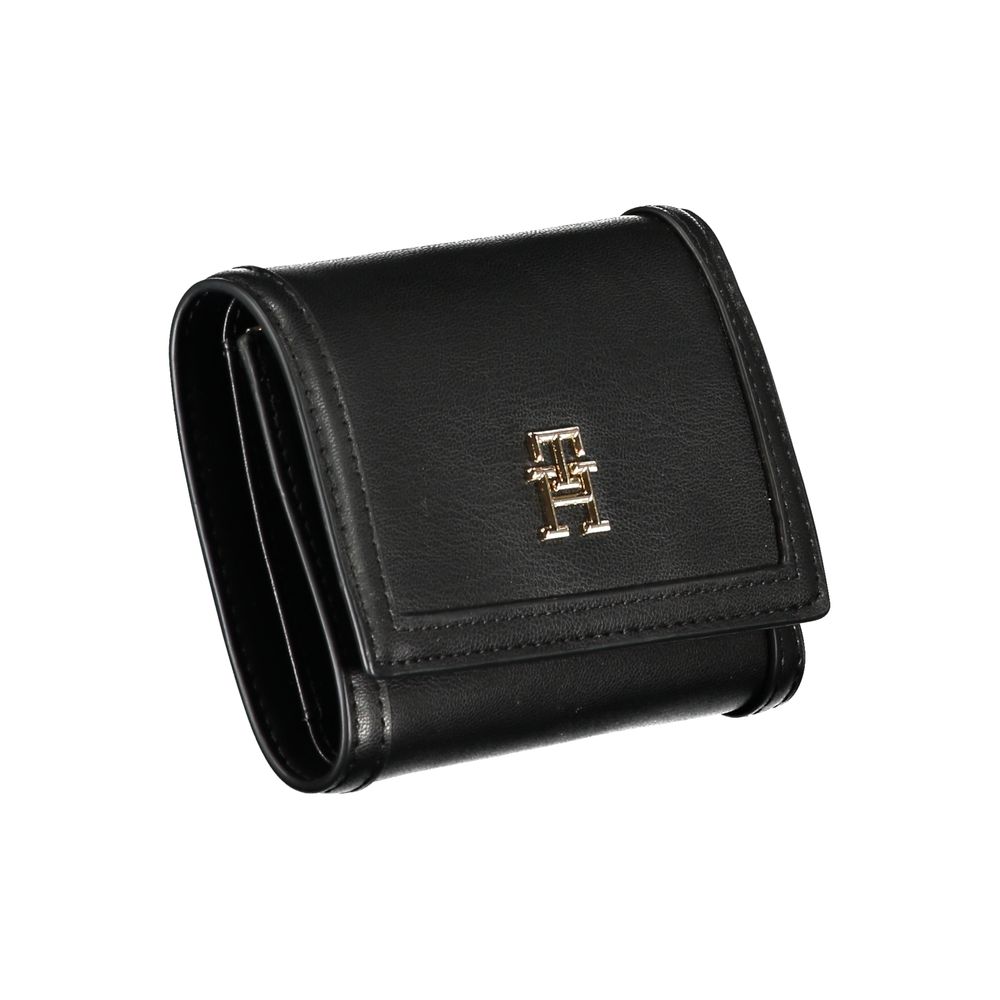 Black Polyurethane Women Wallet