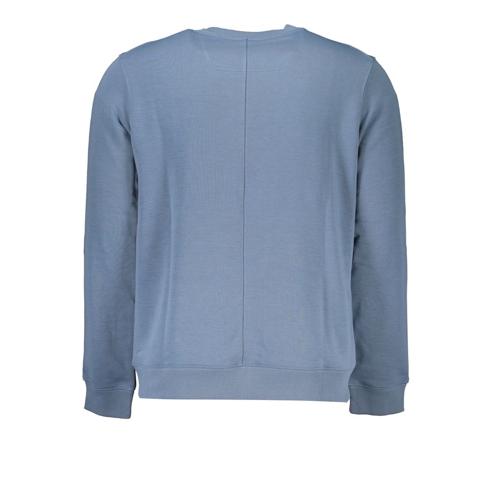 Blue Polyester Men Sweatshirt