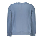 Blue Polyester Men Sweatshirt