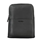 Black Polyurethane Men's Shoulder Bag