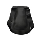 Black Polyurethane Men's Shoulder Bag
