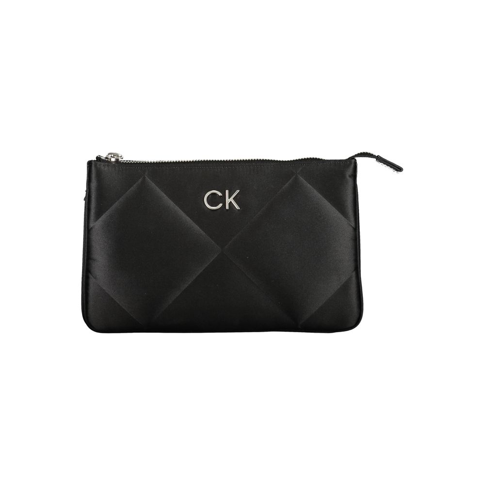 Black Polyester Women Shoulder Bag