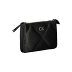 Black Polyester Women Shoulder Bag