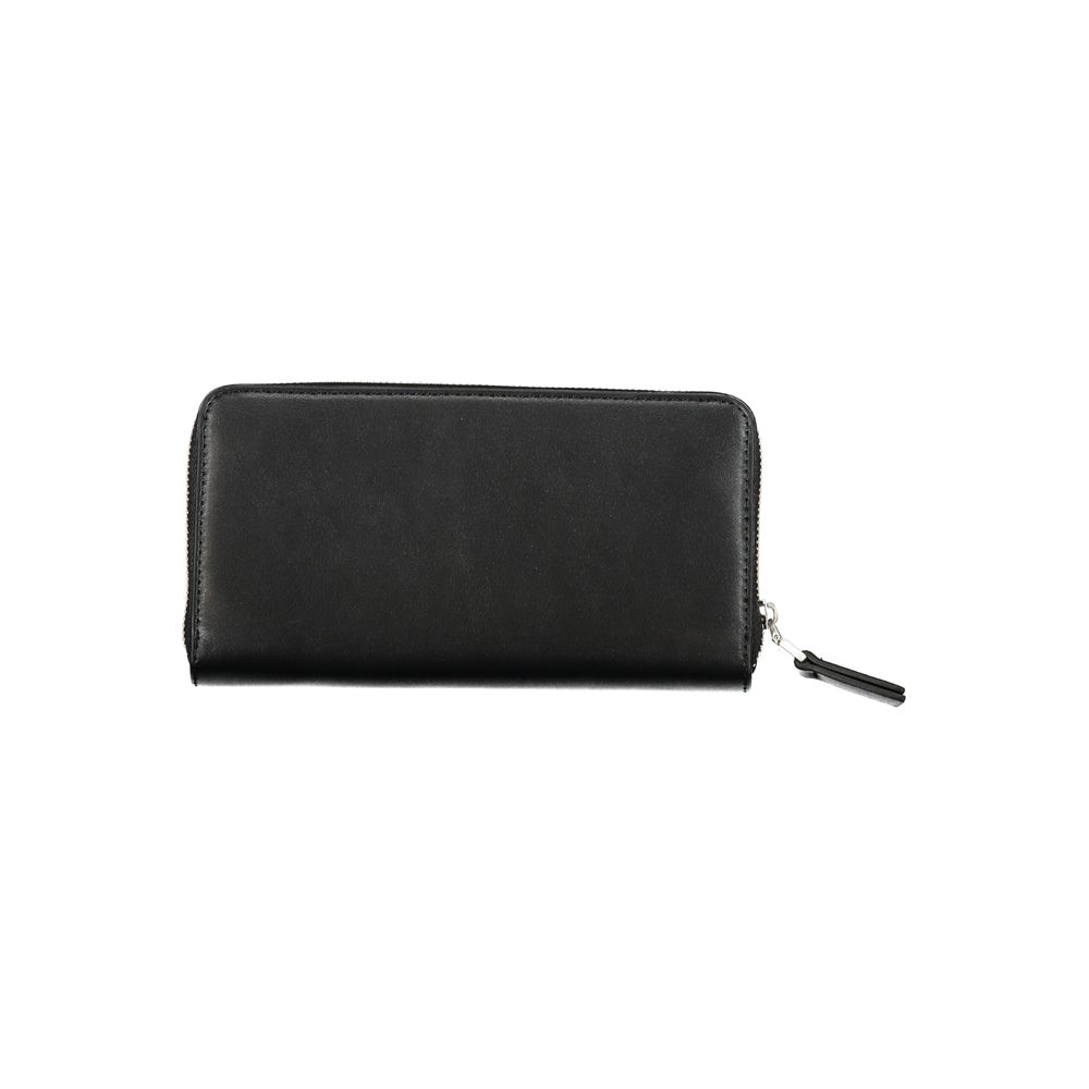 Black Polyester Women Wallet