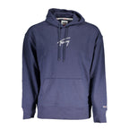 Blue Cotton Men's Hoodie Sweatshirt