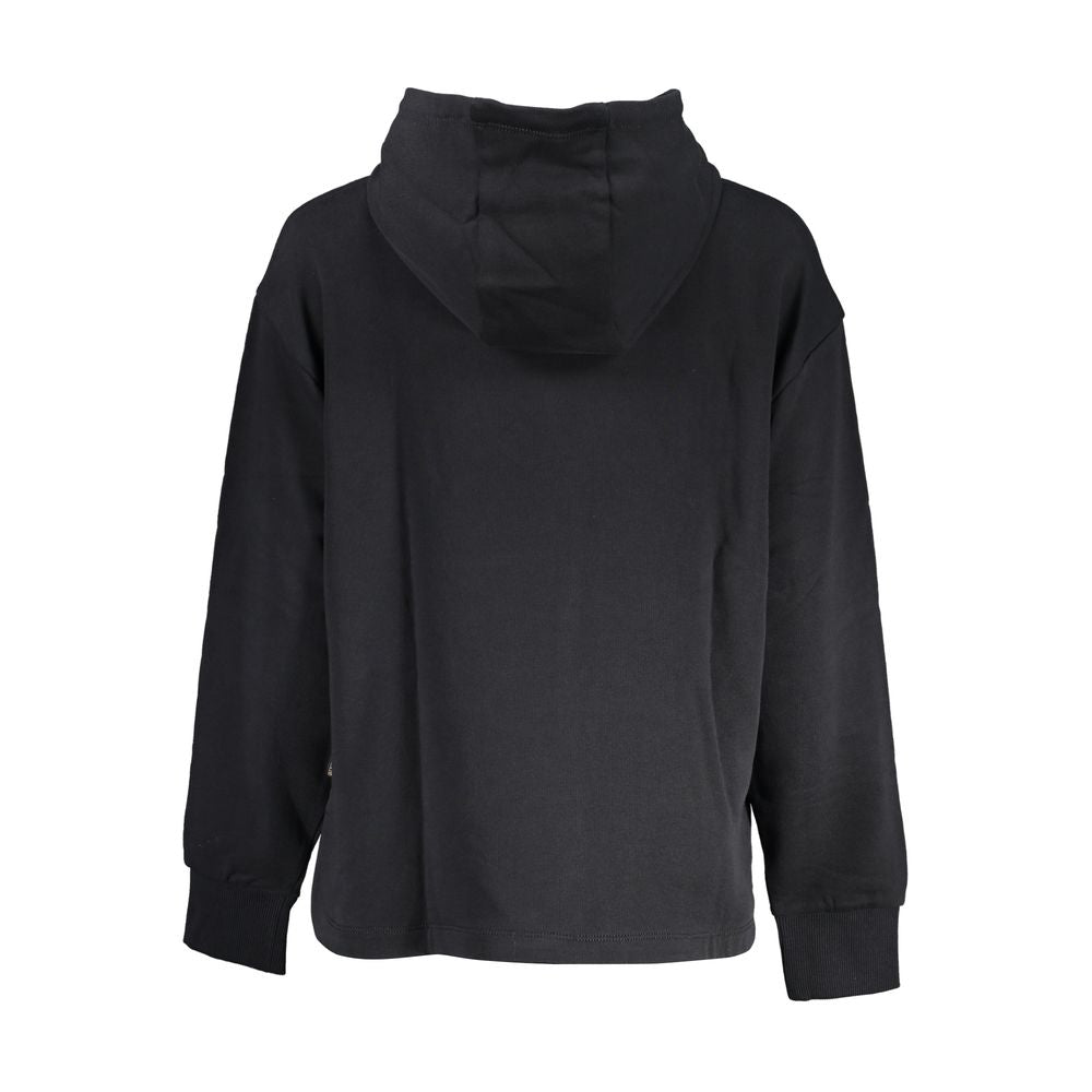 Black Cotton Women's Hoodie