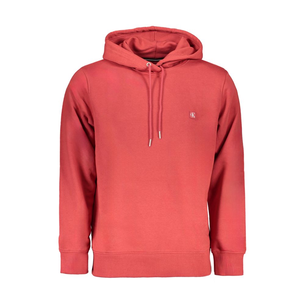 Red Cotton Men Sweatshirt