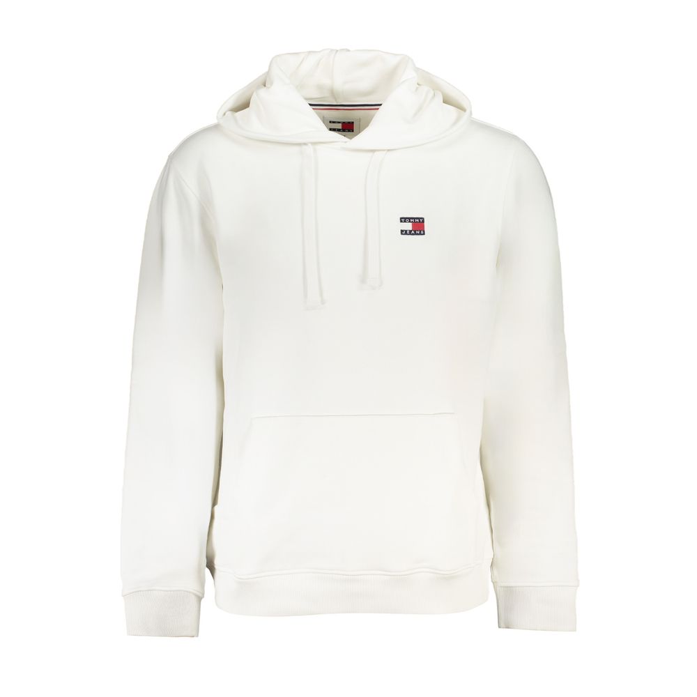 White Cotton Men's Sweatshirt Hoodie