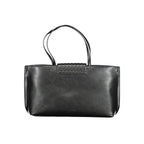 Black Polyester Women Handbag
