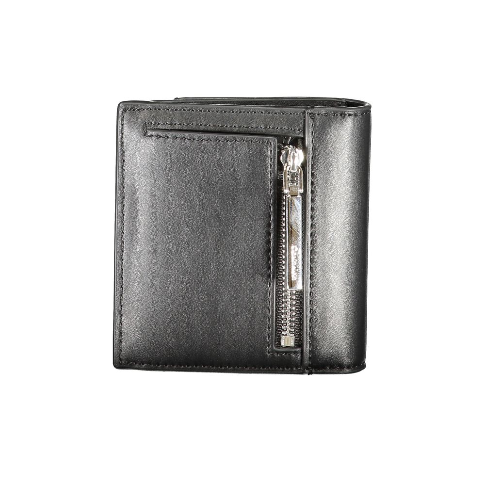 Black Polyurethane Women Wallet