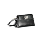 Black Polyester Women Handbag
