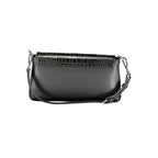 Black Polyurethane Women Handbag