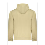 Beige Cotton Men Sweatshirt