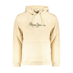 Beige Cotton Men Sweatshirt