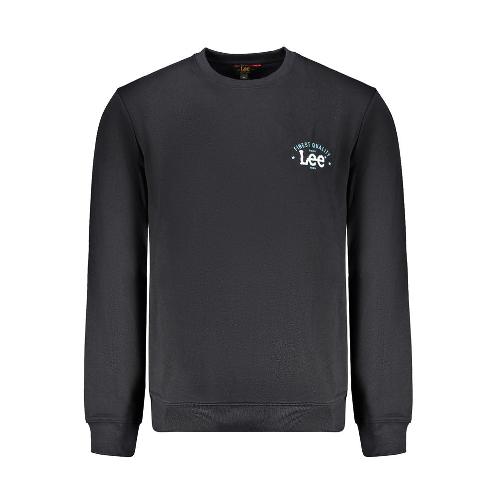 Black Cotton Men's Sweatshirt