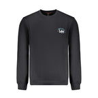 Black Cotton Men's Sweatshirt