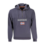 Blue Cotton Men's Hoodie