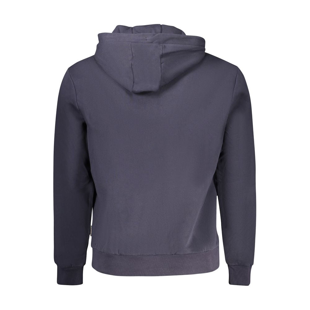 Blue Cotton Men's Hoodie