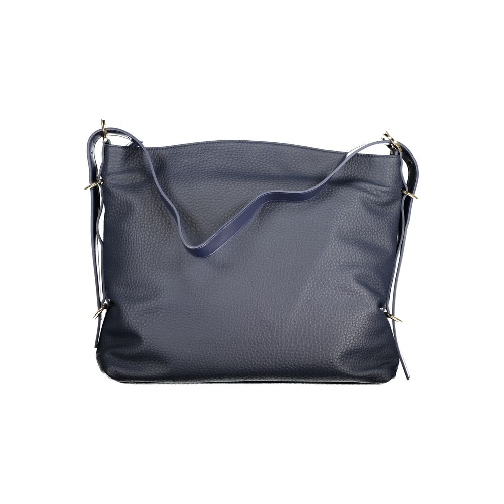 Blu Polyurethane Women Handbag