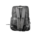 Black Polyester Men's Backpack