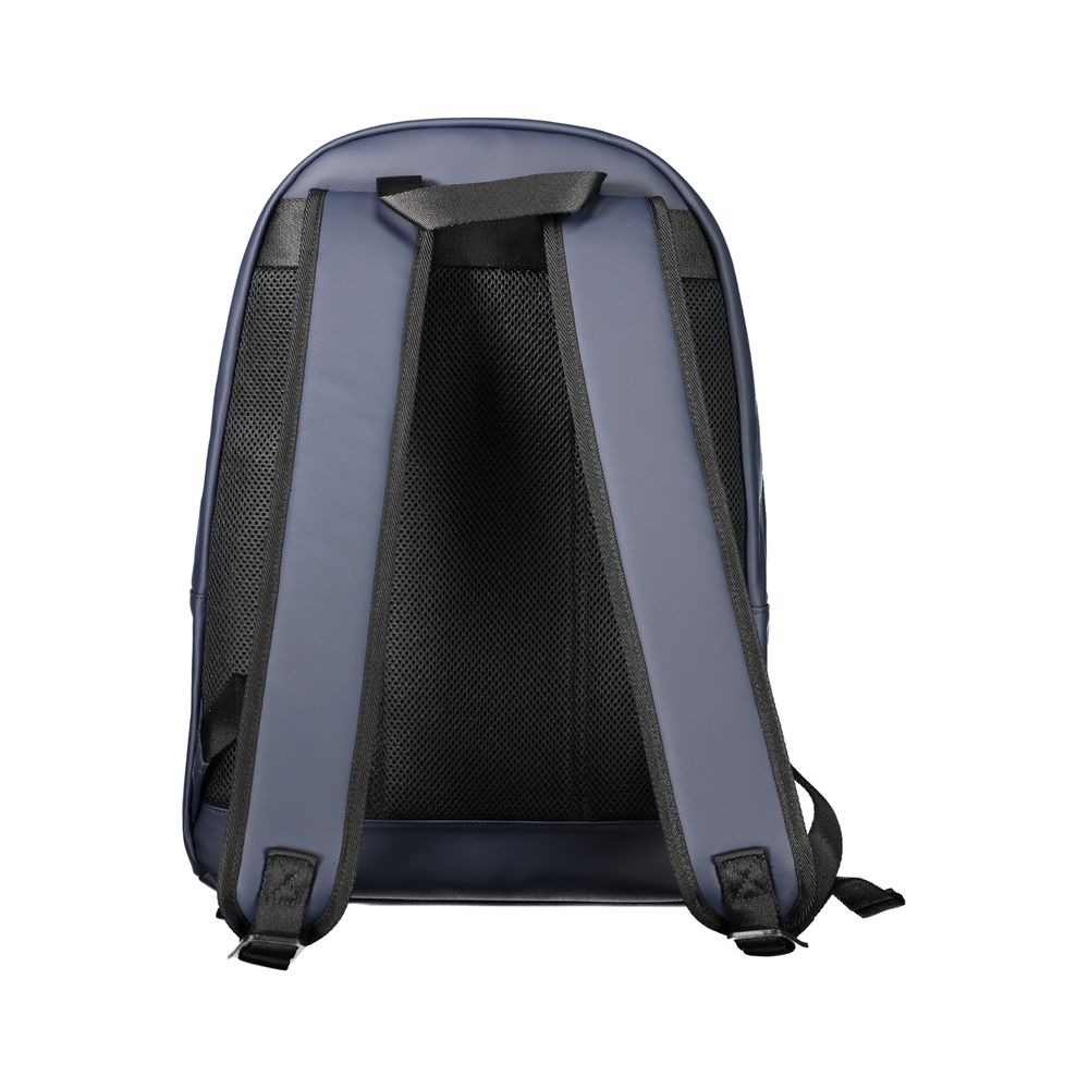Blue Polyurethane Men's Backpack
