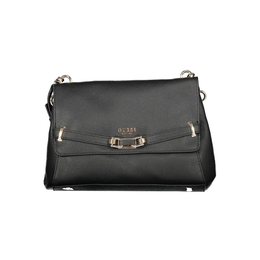 Black Polyurethane Women's Handbag
