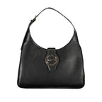 Black Polyurethane Women Handbag
