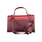 Rosso Polyurethane Women Handbag
