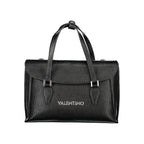 Black Polyurethane Women Handbag