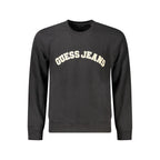 Black Cotton Men Sweatshirt