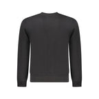 Black Cotton Men Sweatshirt