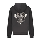 Black Cotton Women Sweatshirt