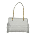 Grigio Polyurethane Women Handbag