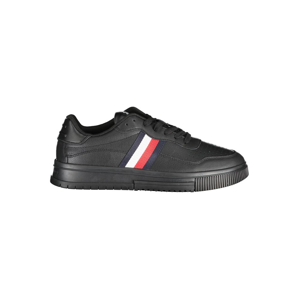 Black Leather Men's Sneaker