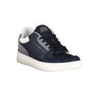 Blue Polyurethane Men Sneaker