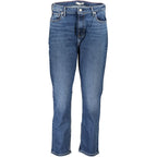 Blue Cotton Women Jeans