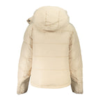 Beige Polyester Women Jacket