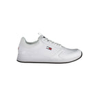 White Polyurethane Men Sneaker