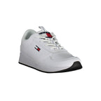 White Polyurethane Men Sneaker