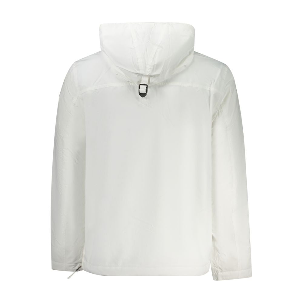 White Polyamide Men's Jacket