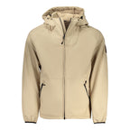 Beige Polyester Men's Jacket