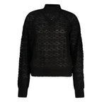Black Wool Women Sweater